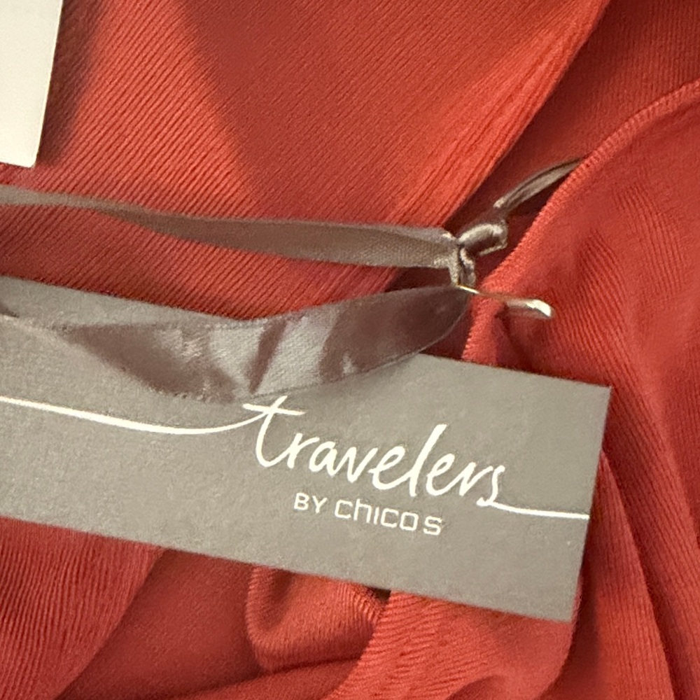 Travelers by Chicos Tank Top & Sheer Jacket set. Medium and small - Picture 8 of 14